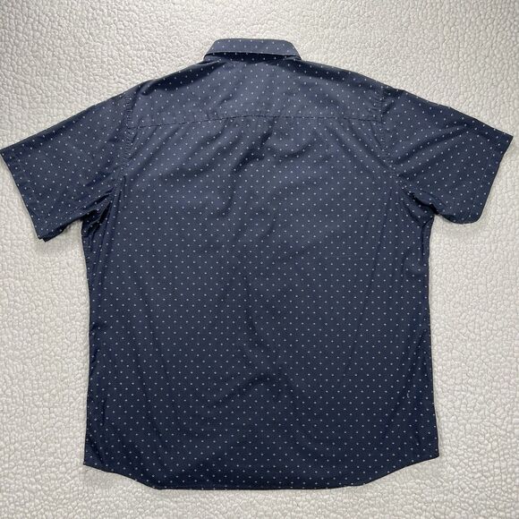 Travis Mathew Button Down Shirt Men’s 3XL Navy Smart Casual Golf Athliesure - Picture 4 of 10